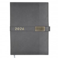 Щоден. A5 Buromax дат2026 Leroy сірий BM.21145-09(20)