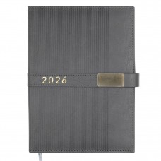 Щоден. A5 Buromax дат2026 Leroy сірий BM.21145-09(20)