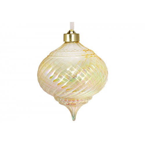 Прикраса пласт. 15см крученої форми,райдужний перламутр №J88-193/Bonadi/