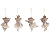 Фігурка-підвіска керам. Ведмедик-балерина 5,5х9,5см K07-715/Bonadi/(12)(60)