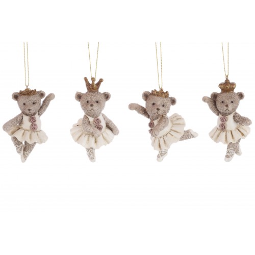 Фігурка-підвіска керам. Ведмедик-балерина 5,5х9,5см K07-715/Bonadi/(12)(60)