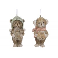 Фігурка-підвіска полістоун "Ведмедик Тедді" 4х3х8см,2вида №K07-845/Bonadi/