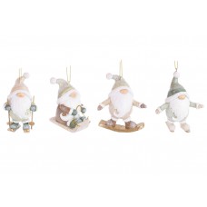 Фігурка-підвіска полістоун "Гномік" 7х4х9,5см,зелено-коричневий,4вида №K07-722/Bonadi/