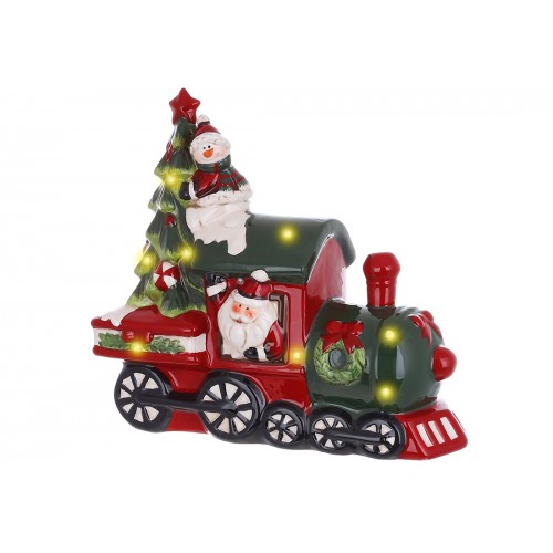 Статуетка керам. "Паровоз" з LED підсвічуванням 26см №827-439/Bonadi/(2)(8)