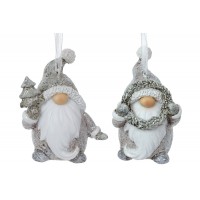 Фігурка-підвіска полістоун "Гном" 7см,сірий,2вида №K07-370/Bonadi/