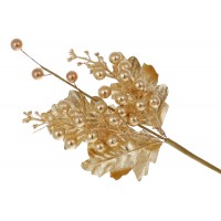 Гілка декор. 29см з ягодами,матове золото №839-404/Bonadi/