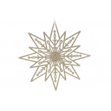 Декор новорічний Різдвяна зірка 24 см золото (45) (180) 788-579 Bonadi  