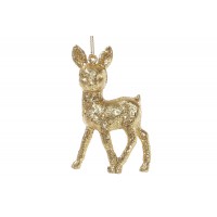 Украшение пластиковое Олененок золотой глиттер (1) (36 (288)) 113-441 Bonadi