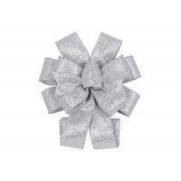 Бант декор. 28х79см з глітером,срібло 821-287/Bonadi/(2)(6)