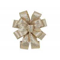 Бант декор. 28х79см з глітером,шампань 821-288/Bonadi/(2)(6)