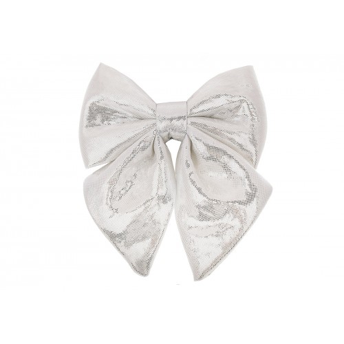 Бант декор. 13см срібло №821-253/Bonadi/(12)(36)