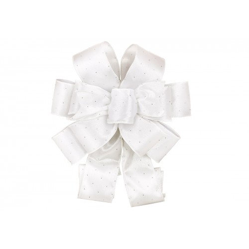 Бант декор. 28х79см атлас,білий №821-331/Bonadi/(12)(36)