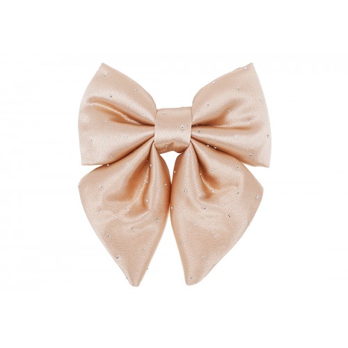 Бант декор. 13см атлас зі стразами,карамель №821-247/Bonadi/(12)(36)