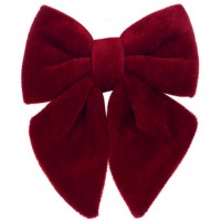 Бант декор. 13см з оксамиту,бордо №821-277/Bonadi/(12)(36)