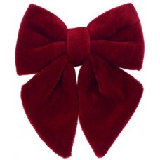 Бант декор. 13см з оксамиту,бордо №821-277/Bonadi/(12)(36)