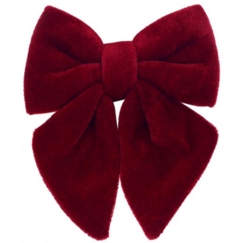 Бант декор. 13см з оксамиту,бордо №821-277/Bonadi/(12)(36)