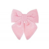 Бант декор. 13см з оксамиту,рожевий №821-270/Bonadi/(12)(36)