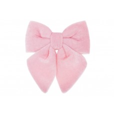Бант декор. 13см з оксамиту,рожевий №821-270/Bonadi/(12)(36)