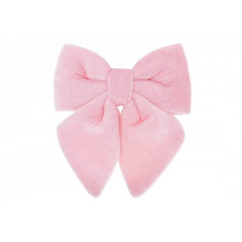 Бант декор. 13см з оксамиту,рожевий №821-270/Bonadi/(12)(36)