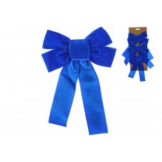 Набір бантів декор.(3шт) 16х24см з оксамиту,синій №821-319/Bonadi/(12)(48)