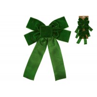 Набір бантів декор.(3шт) 16х24см з оксамиту,яскравий зелений №821-321/Bonadi/(12)(48)