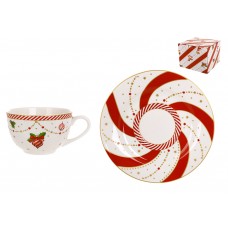 Чашка з блюдцем порцелян. "Candyland" 250мл №K135/Bonadi/