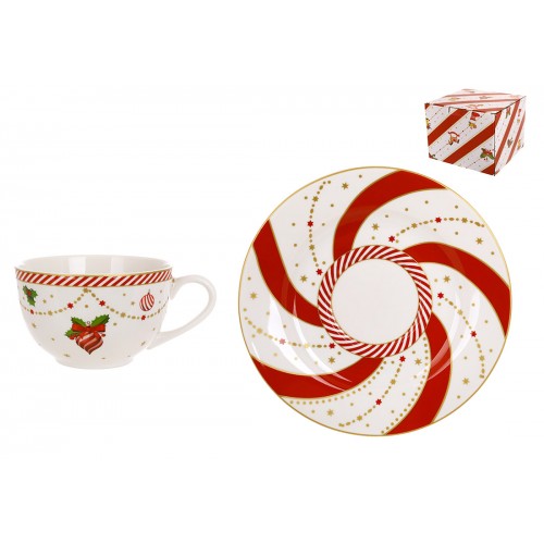 Чашка з блюдцем порцелян. "Candyland" 250мл №K135/Bonadi/