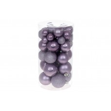 Набір куль пласт. в кор-ці 6см 9шт лаванда 47-035-4 в пакеті /Bonadi/