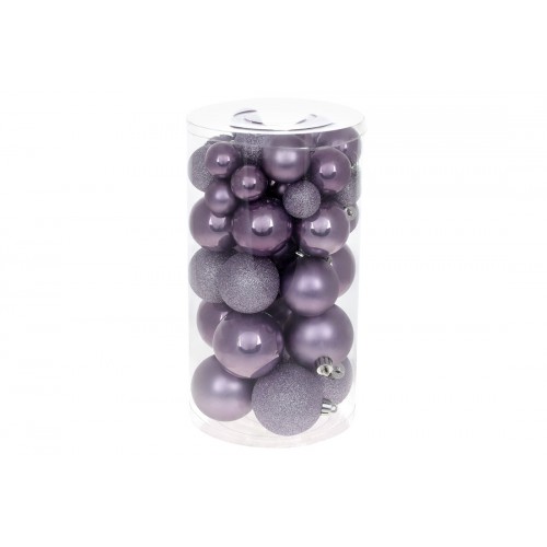 Набір куль пласт. в кор-ці 6см 9шт лаванда 47-035-4 в пакеті /Bonadi/