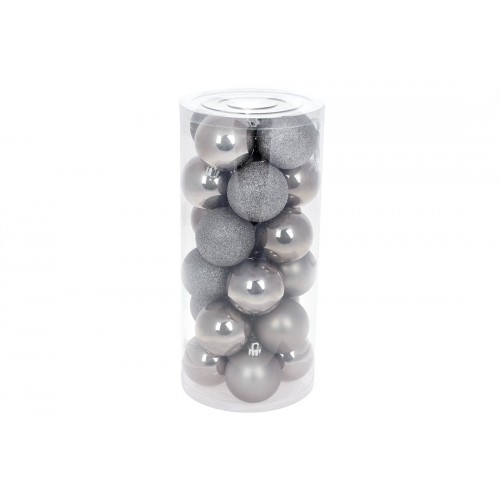 Набір куль пласт. 6см 6шт теплий сірий в пакеті 147-149-6/Bonadi/(24)