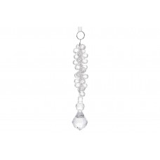 Прикраса пласт. з бусин 15см прозорий лід №788-188/Bonadi/