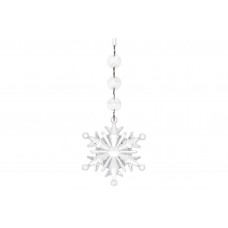 Прикраса пласт. "Сніжинка" 15см прозорий лід №788-182/Bonadi/