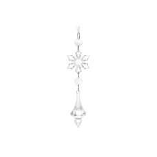 Прикраса пласт. "Сніжинка" 16см прозорий лід №788-179/Bonadi/