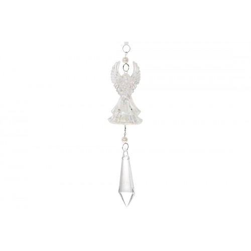 Прикраса пласт. "Янгол" 16см діамантовий блиск №788-190/Bonadi/