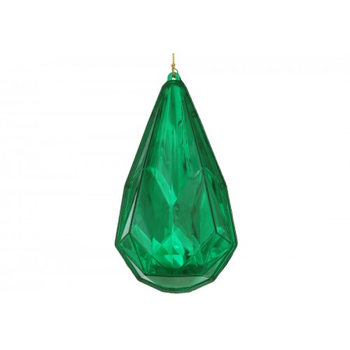 Прикраса пласт. "Крапля" 17см,зелений №J88-223/Bonadi/