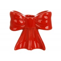 Підсвічник керам. "Бант" 11х5,2х10см,червоний №733-792/Bonadi/