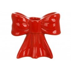 Підсвічник керам. "Бант" 11х5,2х10см,червоний №733-792/Bonadi/