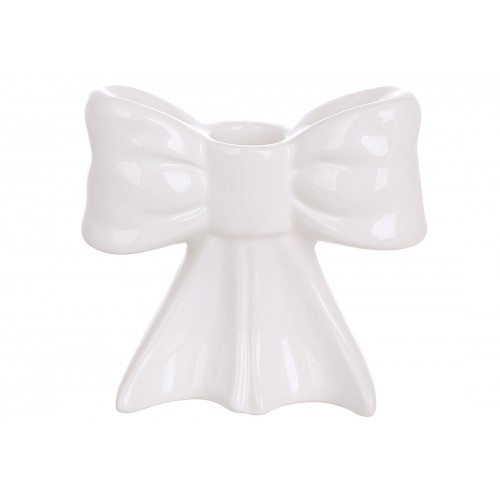 Підсвічник керам. "Бант" 11х5,2х10см,білий №733-793/Bonadi/