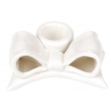 Підсвічник керам. "Бант" 8см,білий №727-203/Bonadi/