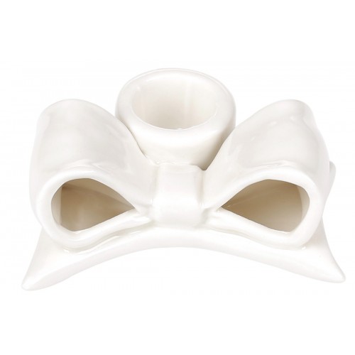 Підсвічник керам. "Бант" 8см,білий №727-203/Bonadi/