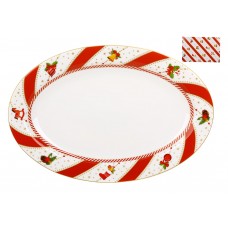 Блюдо порцелян. "Candyland" овал. 35,5x2,5см №K140/Bonadi/