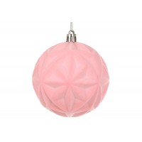 Прикраса пласт. "Зірка" 8см з флоковим напиленням,рожевий №J88-142/Bonadi/