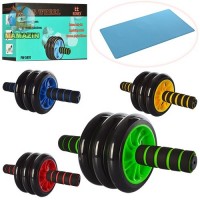 Тренажер колесо для м'язів пресу-пластик,31см,d-14см,в кор-ці,28х10х17см MS 0873(24)