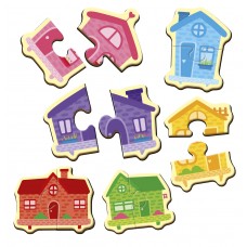 Пазли магніт. Кольорові будинки VT1733-03