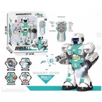 Робот на бат-ці,стріляє гелем,в кор-ці,27,5х27,5х13,5см 606-37(12)(24) КІ