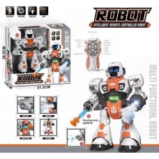 Робот на бат-ці,стріляє гелем+знарядами,в кор-ці,31,3х14х28,6см 606-38(12)(24) КІ