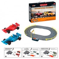 Трек 183см,2 пульти(на шнурі),машина 2шт,від мережі,220V,в кор-ці,38х28,5х6см 6601-B(12)