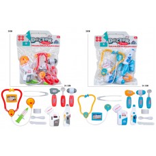 Набір лікаря: стетоскоп, мед.інструменти,в кульку 24х31х6см №5507-08-11(120)