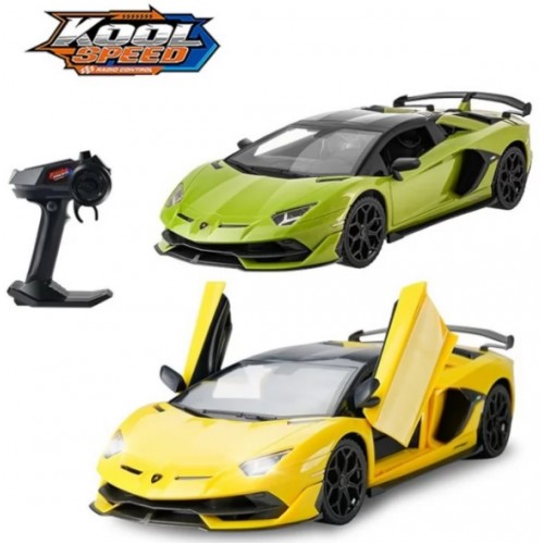 Машина RK(1:14)Kool SpeedLamborghini,на бат-ці оливков/жовта,44,5х21,5х18,5смDHTRC10578