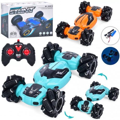 Машина RK 26см,акум,USB-зарядне,оберт.360,світло,роликові колеса M765-23(12)